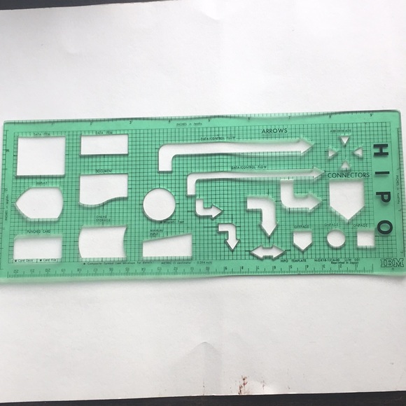(6) IBM NEC computer flowchart templates bundle - Picture 7 of 7